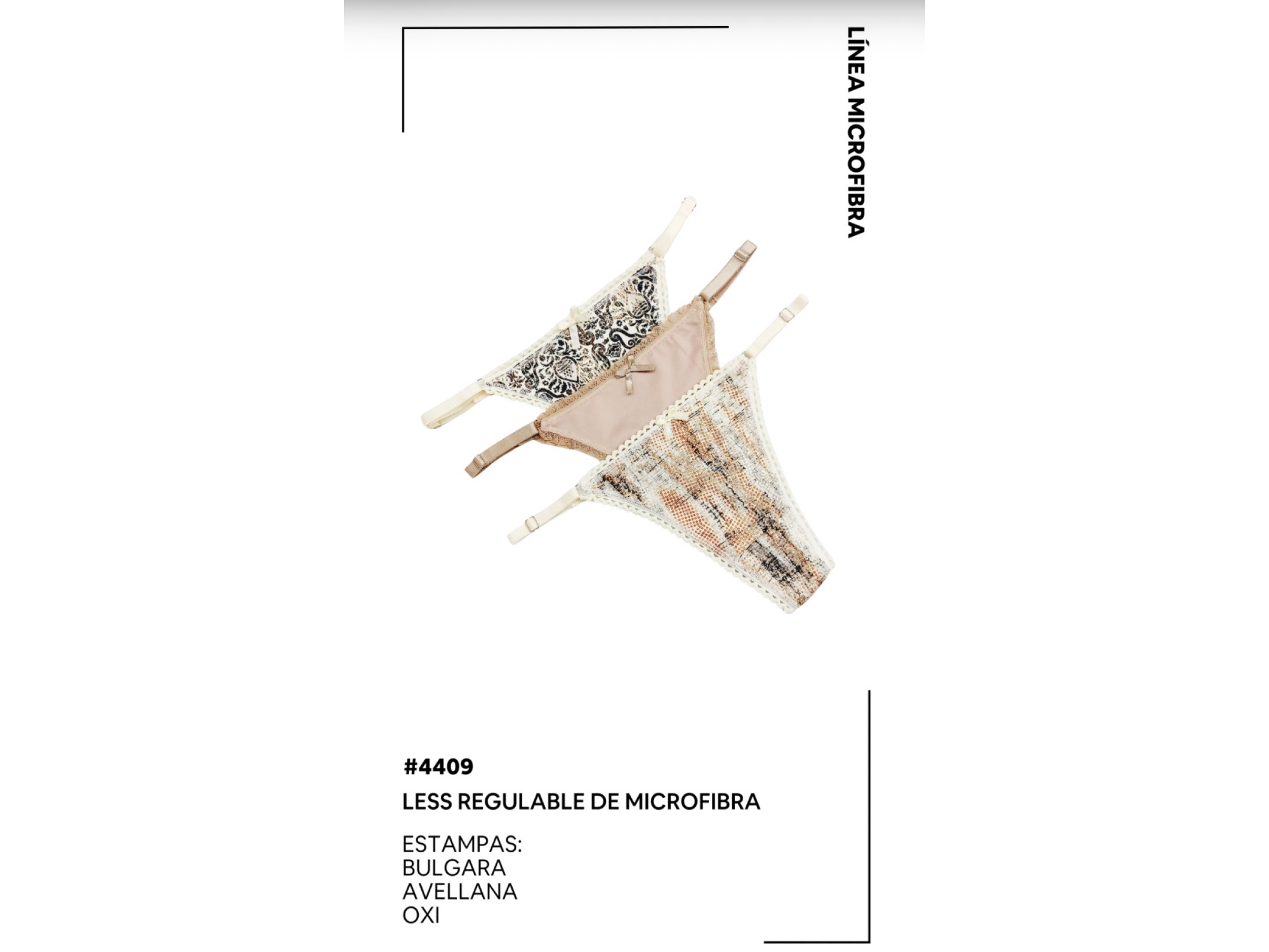 Art 4409 Packx3unid Regulable microfibra estampado