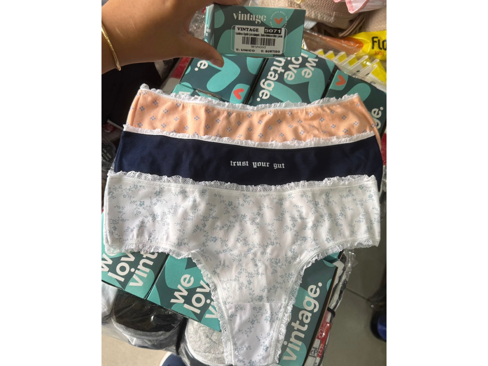 Art5071 Packx3unid Culotless Algodon estampado