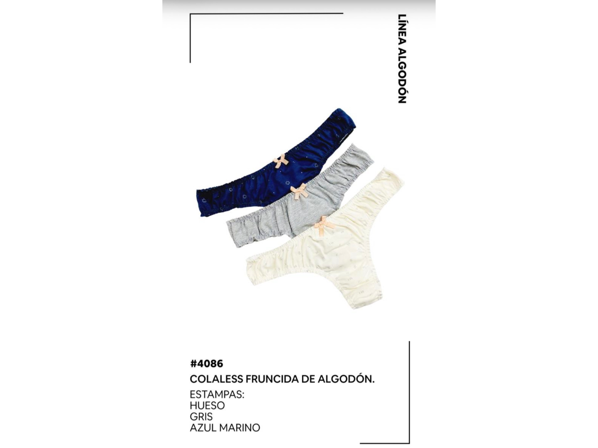 Art 4086  packx3 Colales FRUFRU Algodon estampado