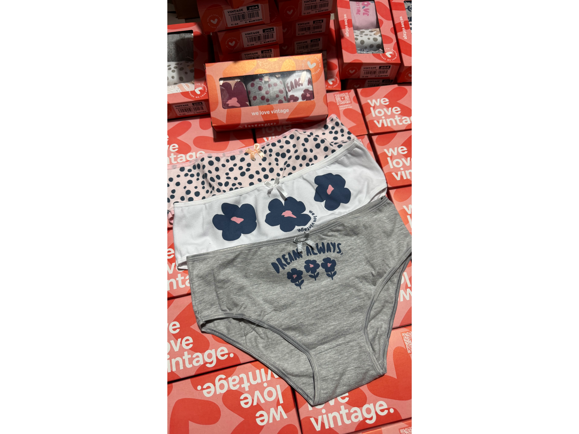 VINTAGE-Packx3 Bomb teens juvenil talle 4 y talle 5