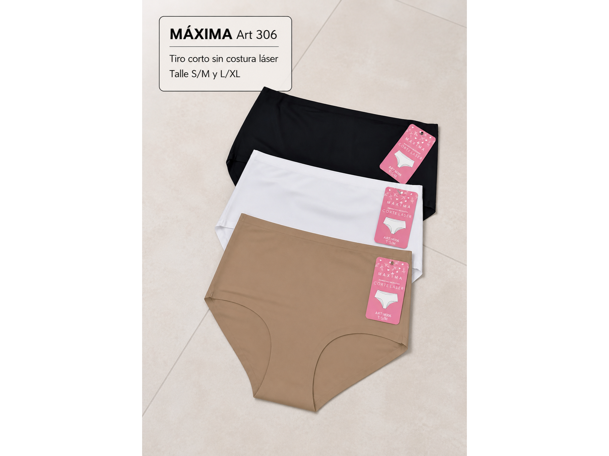 Bombacha TIRO MEDIO sin costura lycra