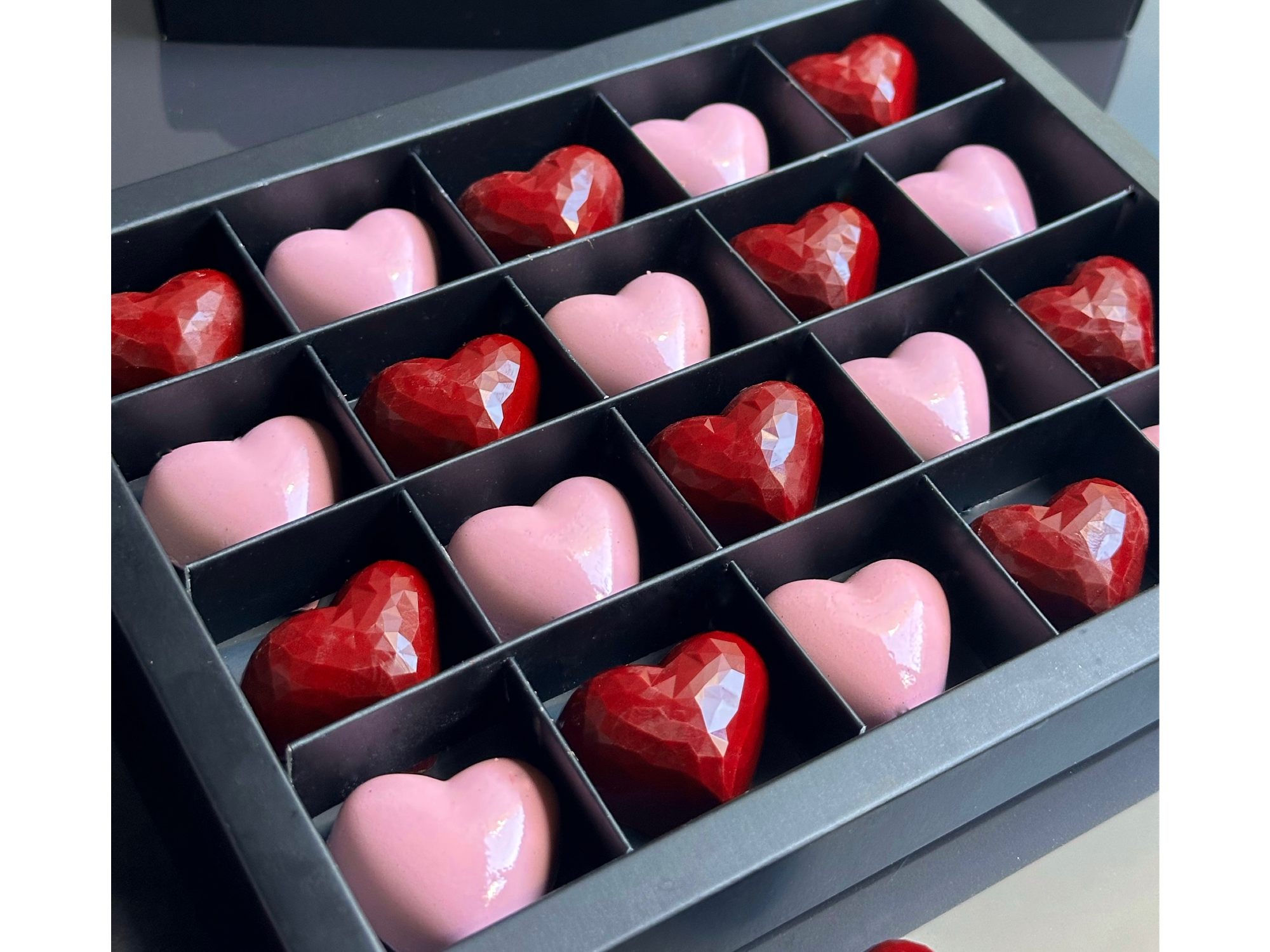 Caja corazones