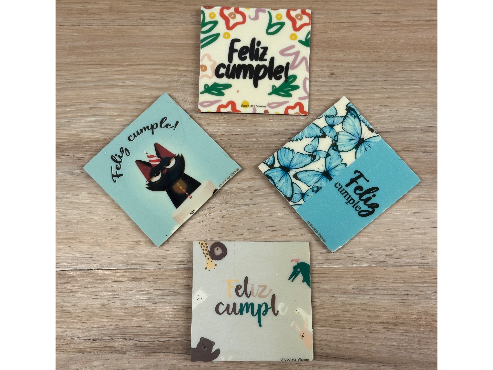 Tarjetas de chocolate