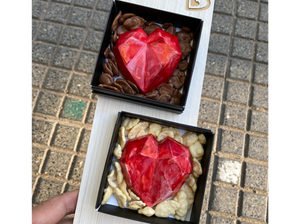 Choco corazón geométrico de vianne