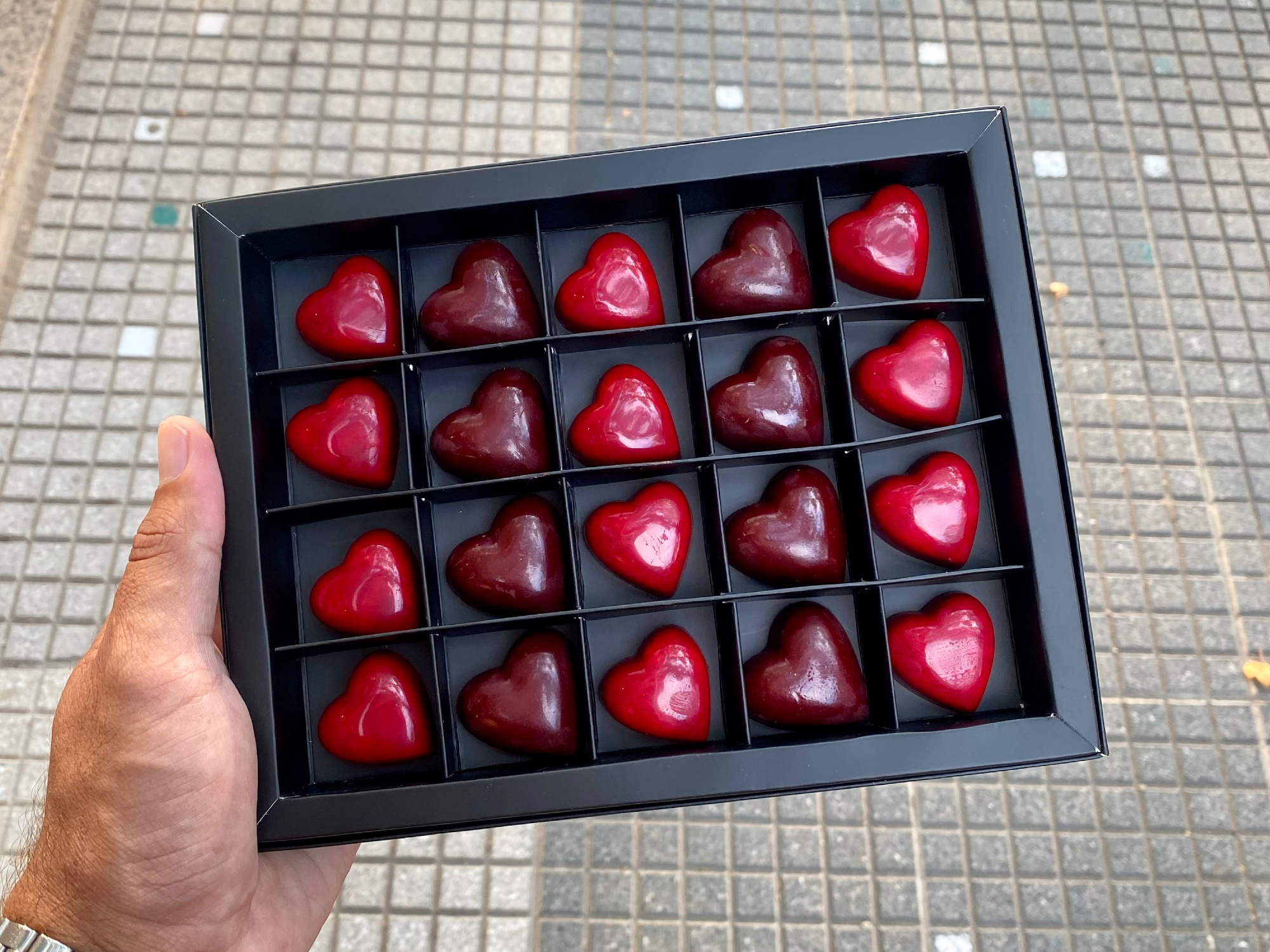 Caja 20 corazones