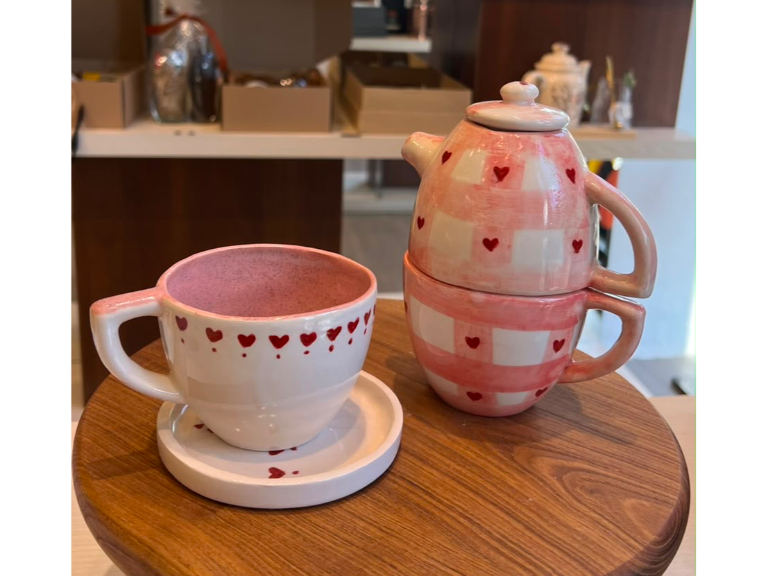 Tetera dúo / taza y plato