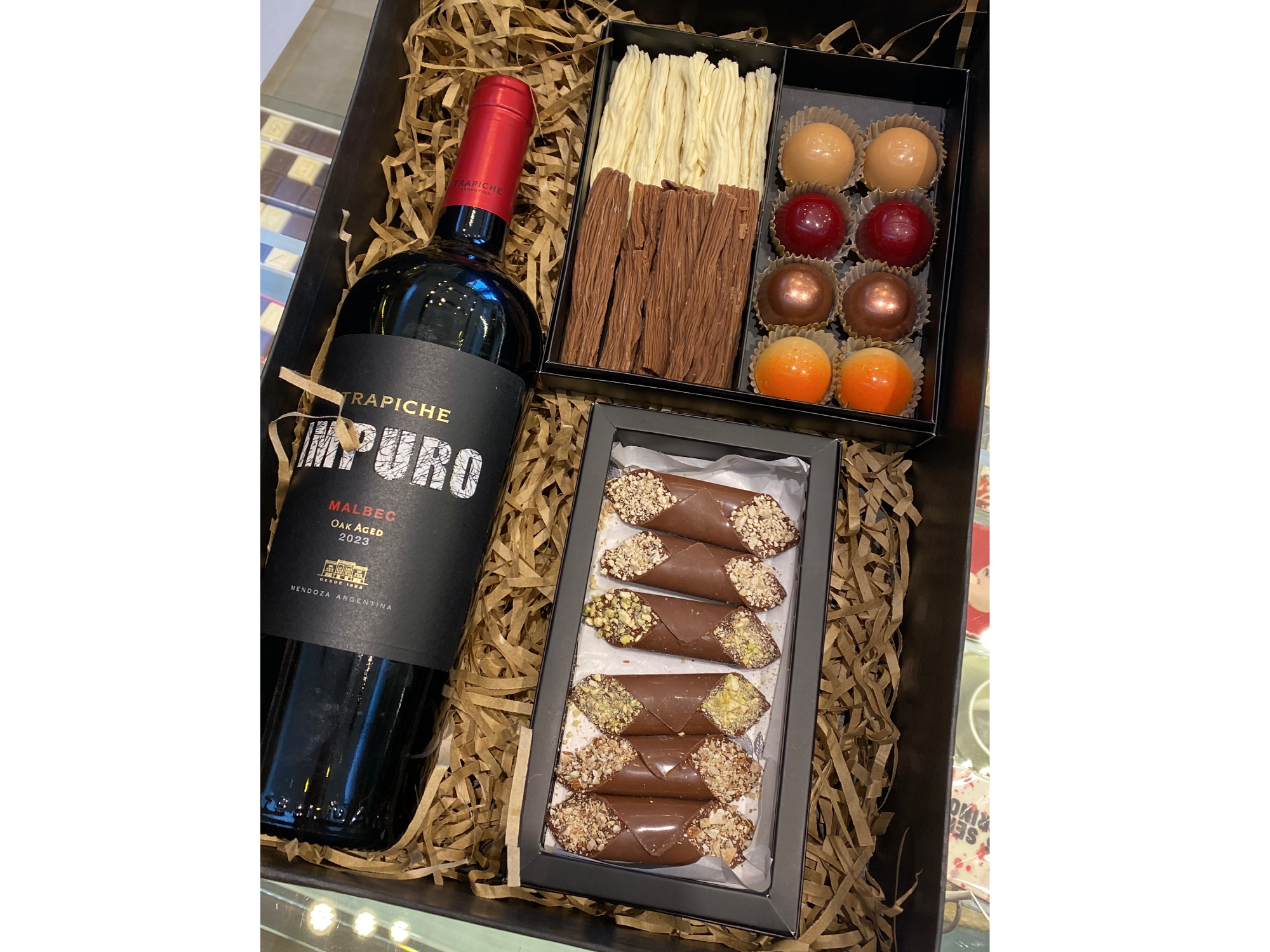 Vino + chocolate