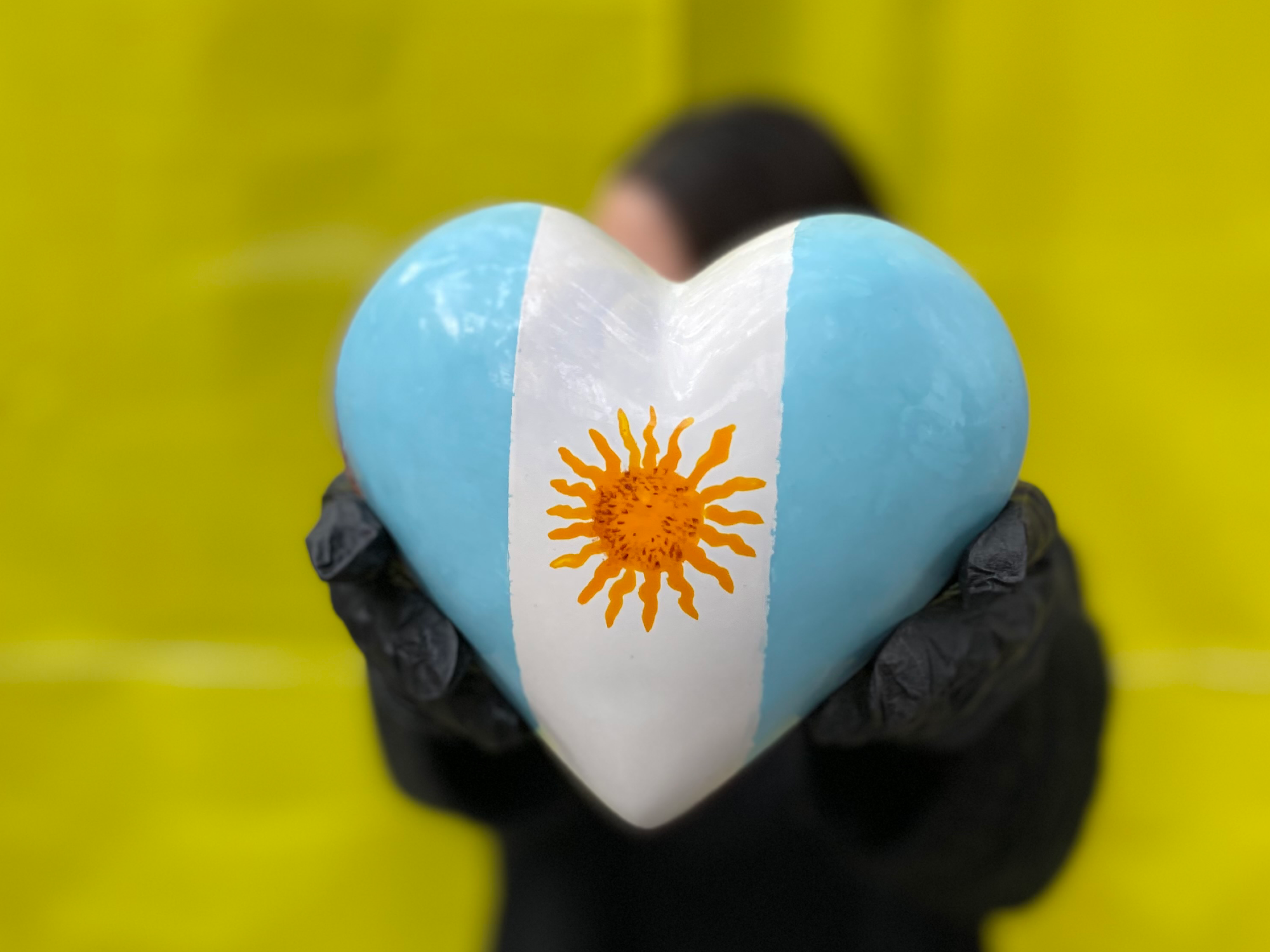 Corazón 3D grande Arg