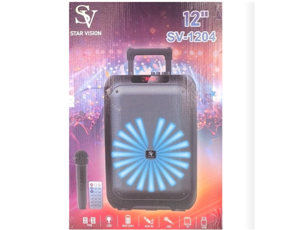 Parlante 12" con micrófono y control