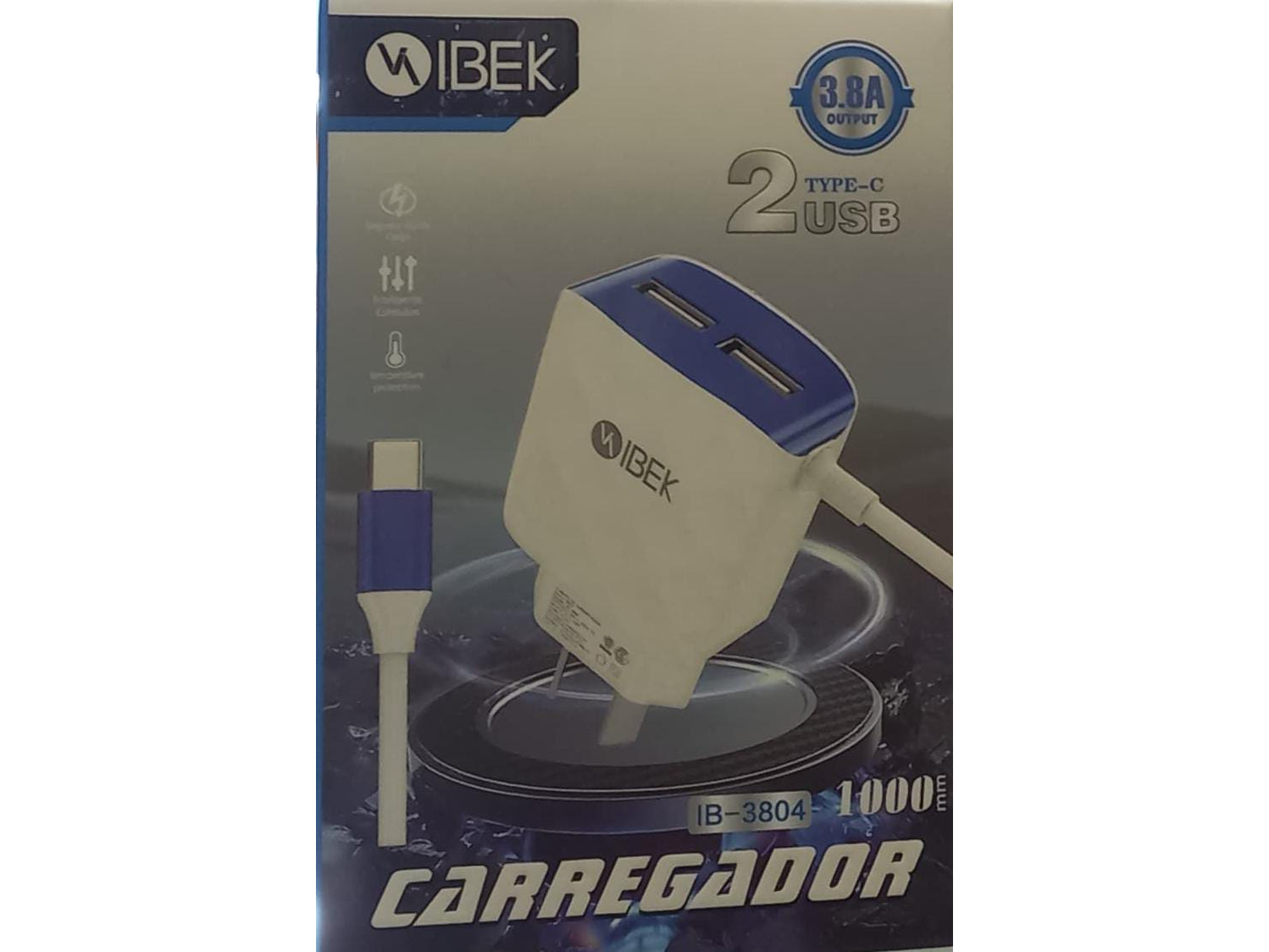 Cargador Ibek 3,8 con dos USB