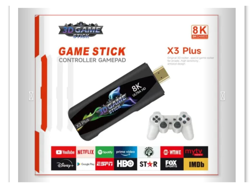 Consola Stick + Tv Box. 8K