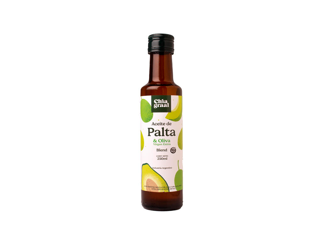 Aceite de Palta y Oliva Virgen Extra Blend x 250ml - CHIA GRAAL