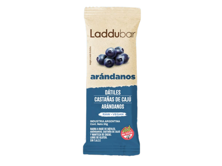 Barrita sabor Arándanos LADDUBAR 30g