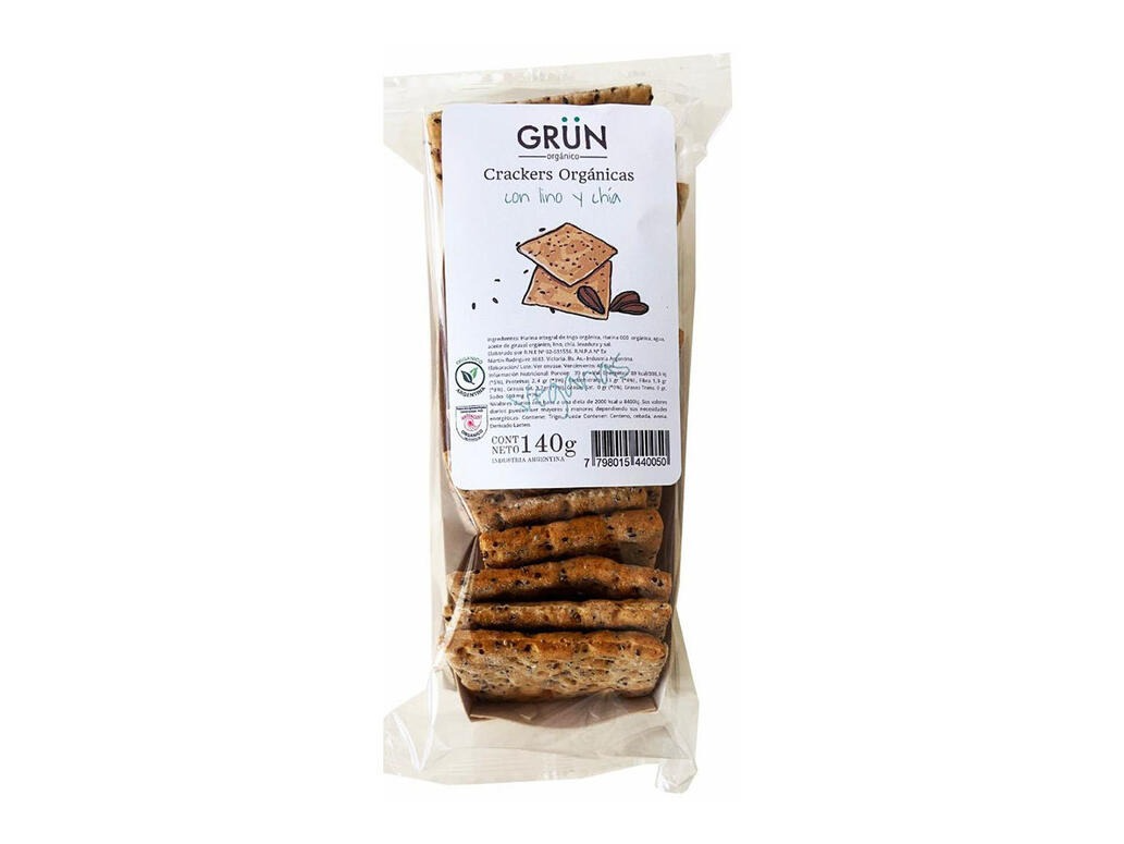 Crackers de Lino y Chia x 145g GRUN