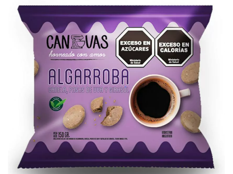 CANVAS - Galletitas dulces con algarroba, canela, pasas y girasol x 150g