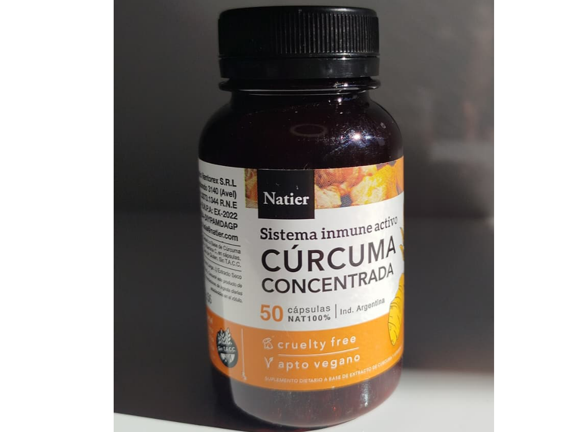 Capsulas de Cúrcuma Concentrada NATIER
