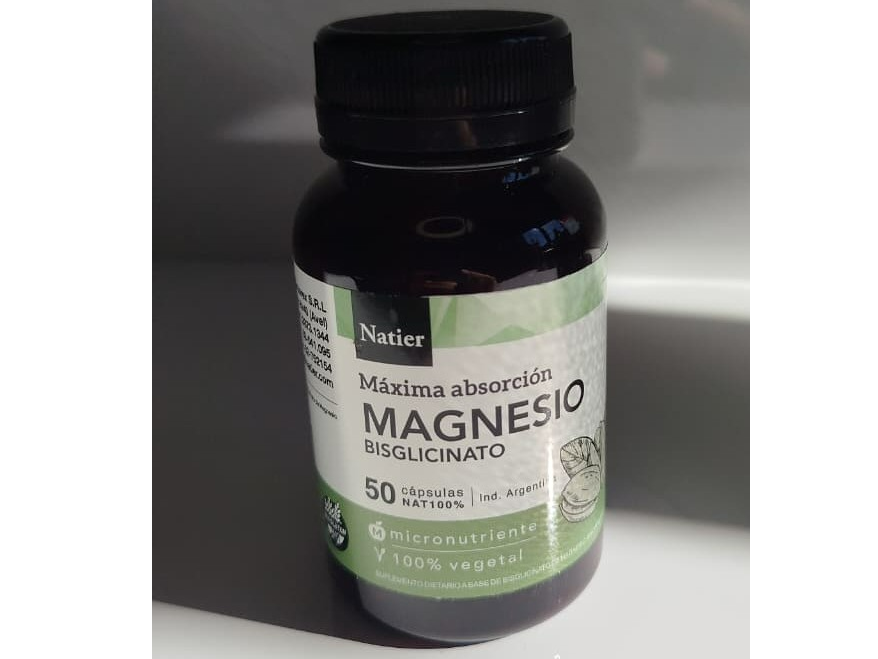 Magnesio Bisglicinato Máxima Absorción – Relajación y Energía NATIER