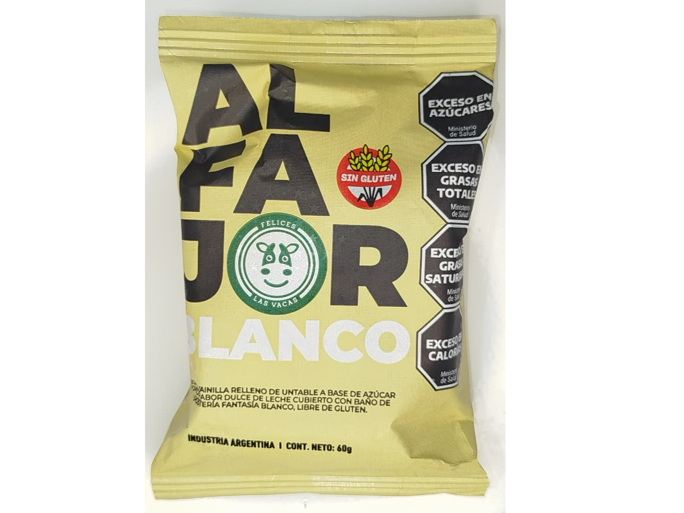 Alfajor Blanco x 60g - FELICES LAS VACAS