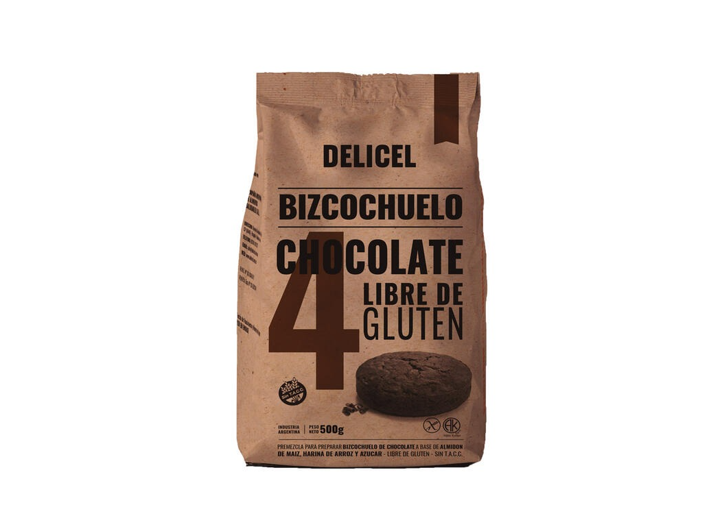 Premezcla de Bizcochuelo de Chocolate x 500g DELICEL