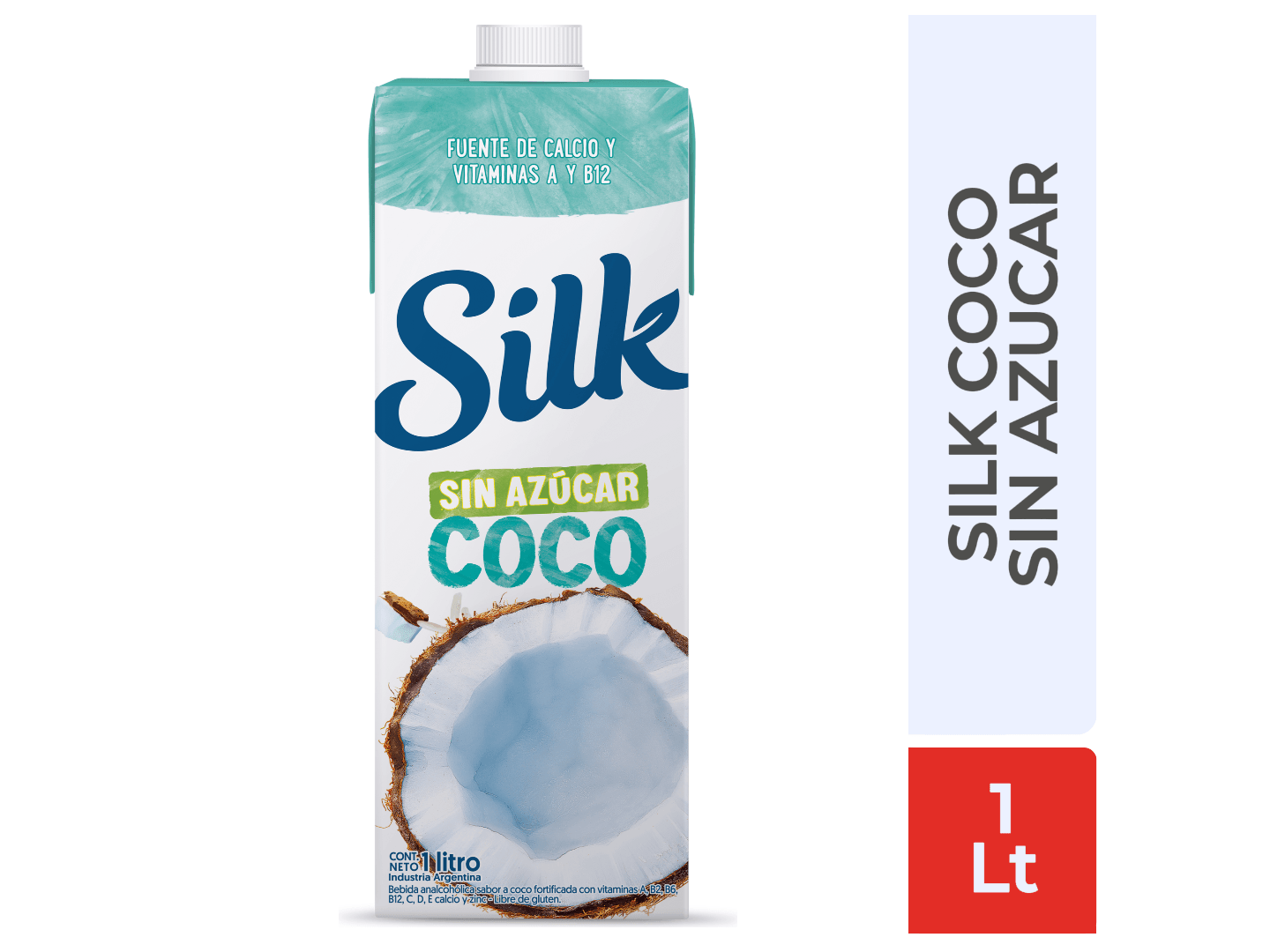 Bebida vegetal de Coco Sin azúcar SILK 1l