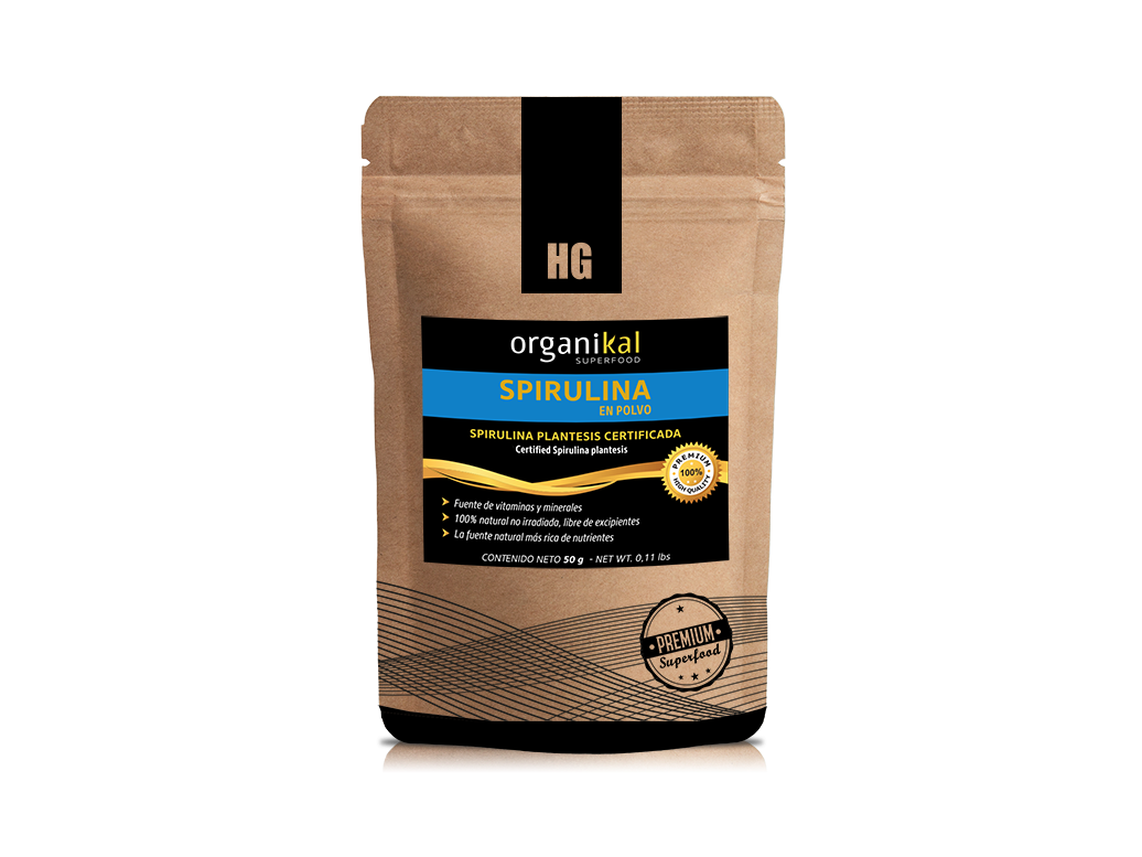 Organikal Spirulina En Polvo 50g