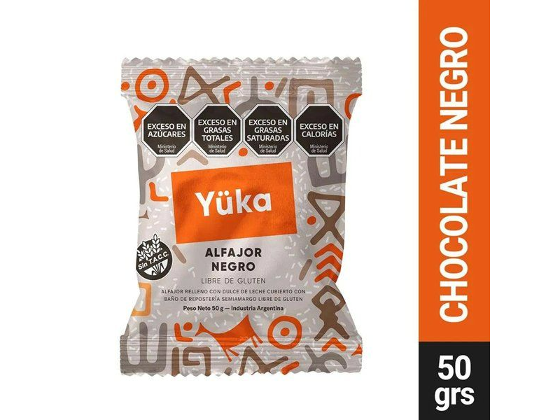 Alfajor chocolate negro YÜKA