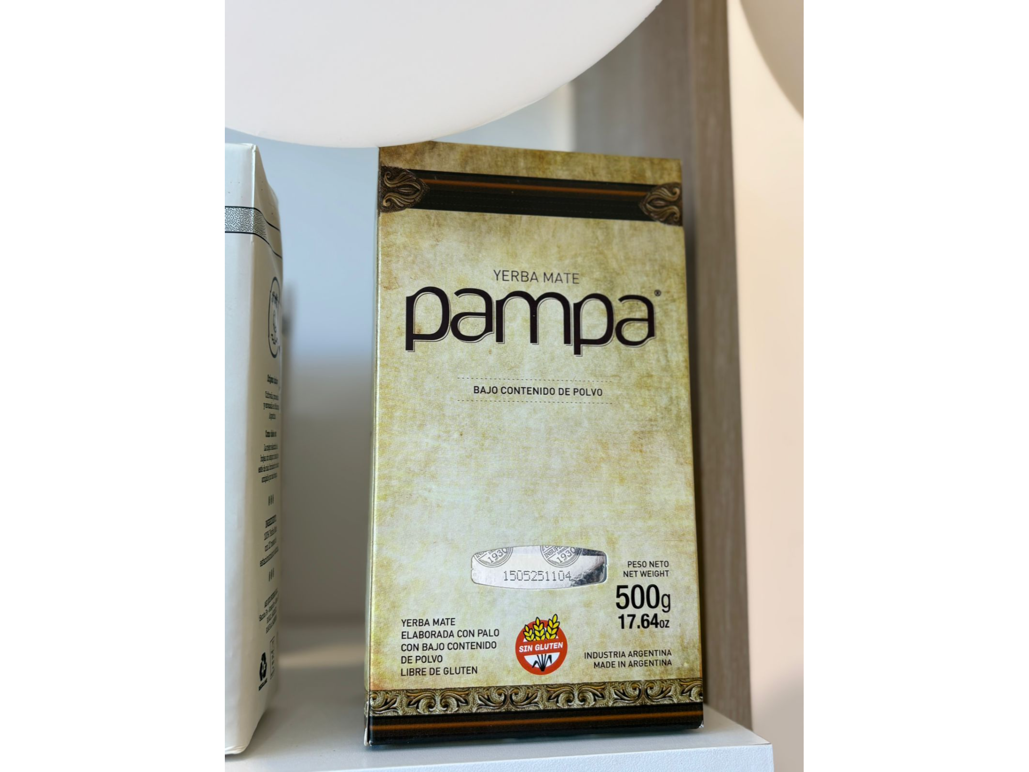 Pampa yerba tradicional (bajo  contenido  de  polvo)