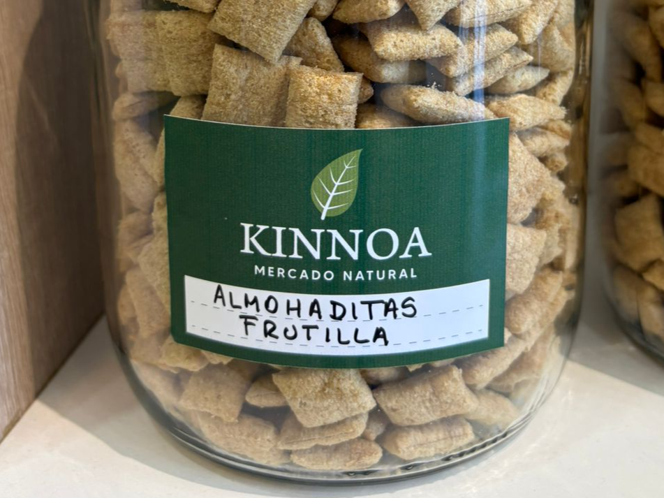 Almohaditas rellenas con frutilla