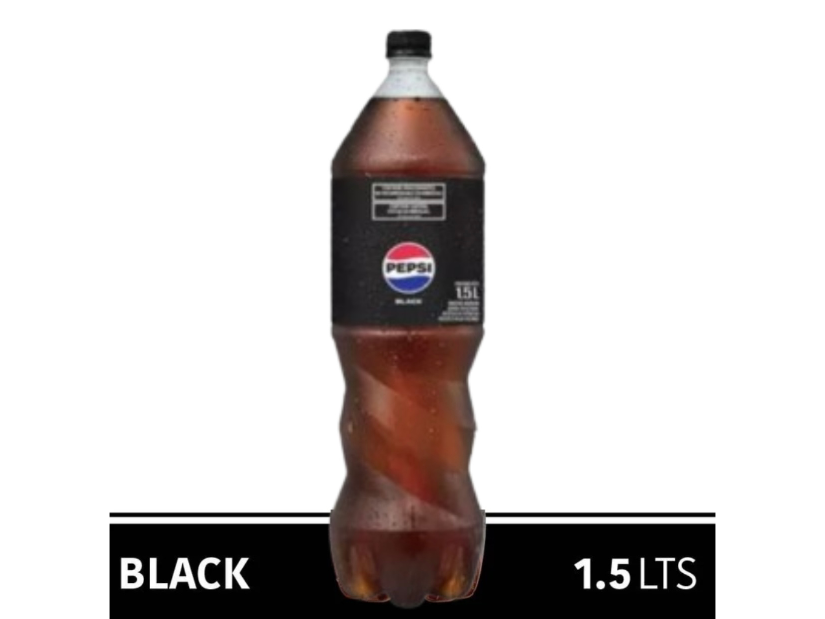 Botella PEPSI BLACK 1,5L