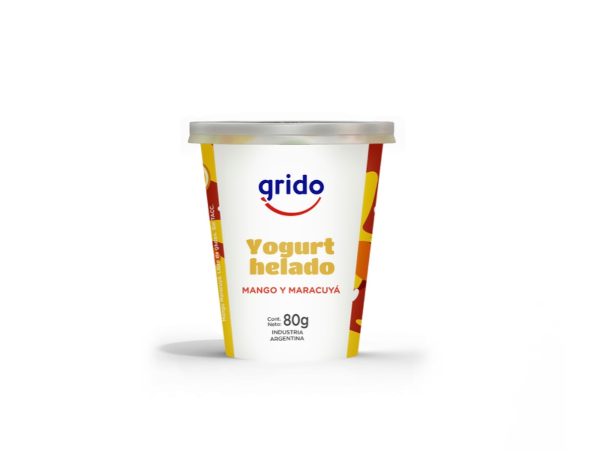 Yogurt helado MANGO Y MARACUYA X unidad