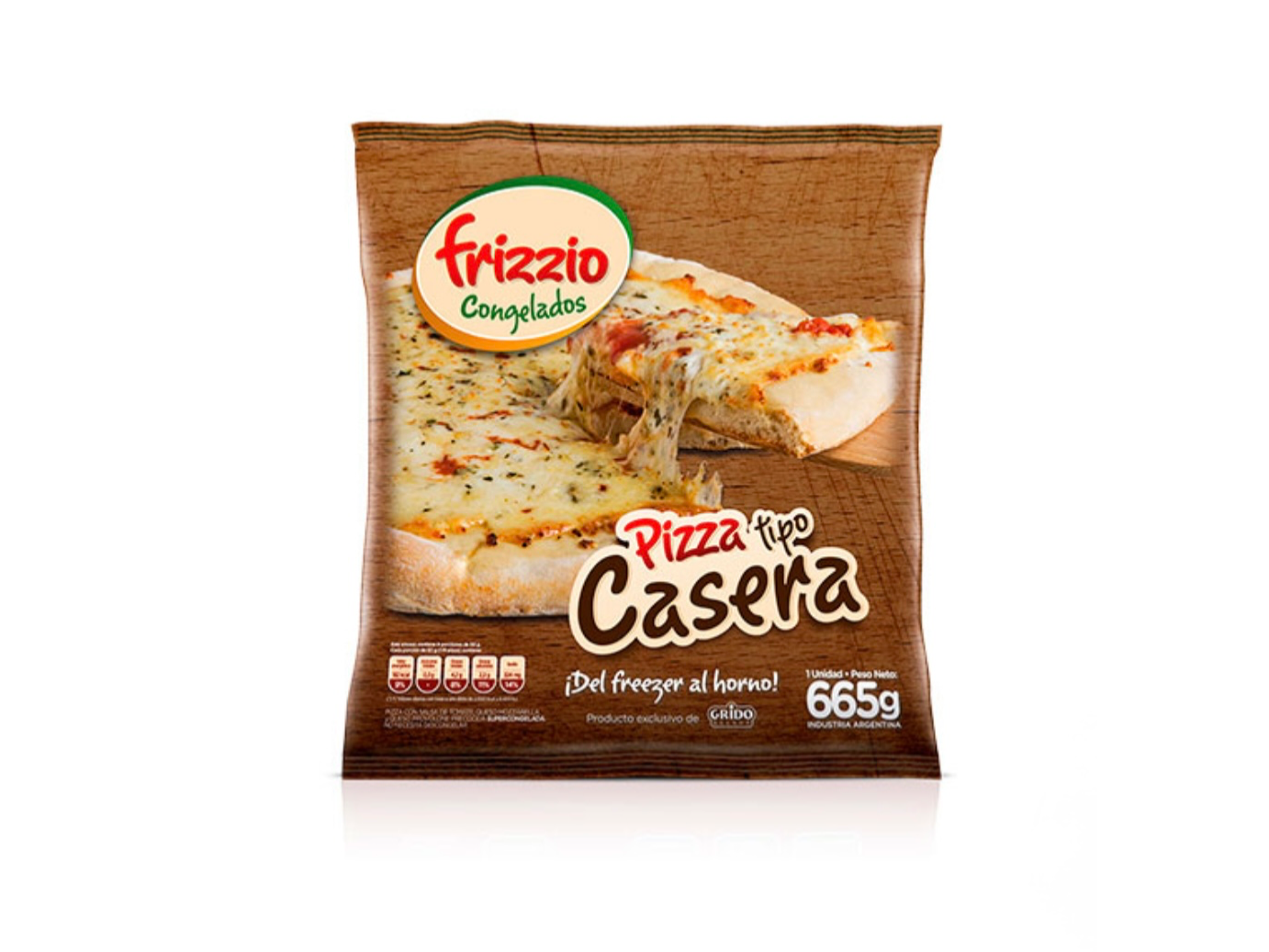 PIZZA TIPO CASERA X8 porciones