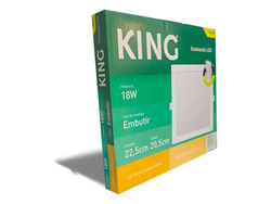 Paneles cuadrados de embutir LED - KING- Blanco calido 3500k -