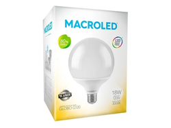 Bulbos LED OPAL - MACROLED - G95/G120 GLOBO - Blanco calido
