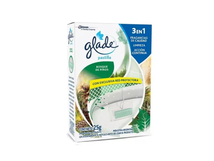 Canasta pastilla para inodoro bosque de pinos x 25 gr - Glade