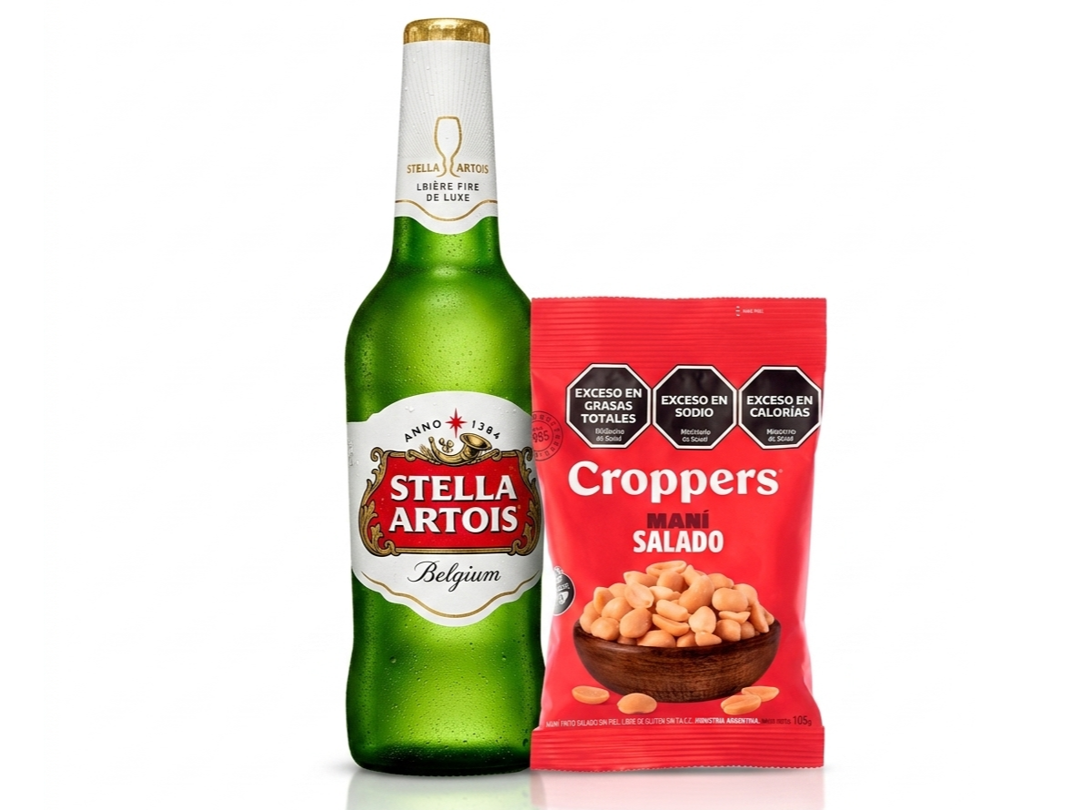 Stella Artois 710 + Maní Croppers