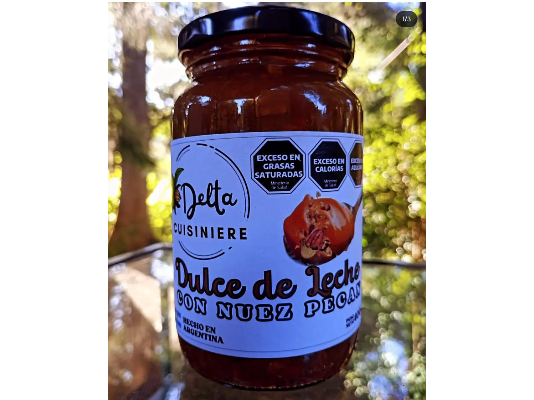 Dulce de leche artesanal c/nuez pecan