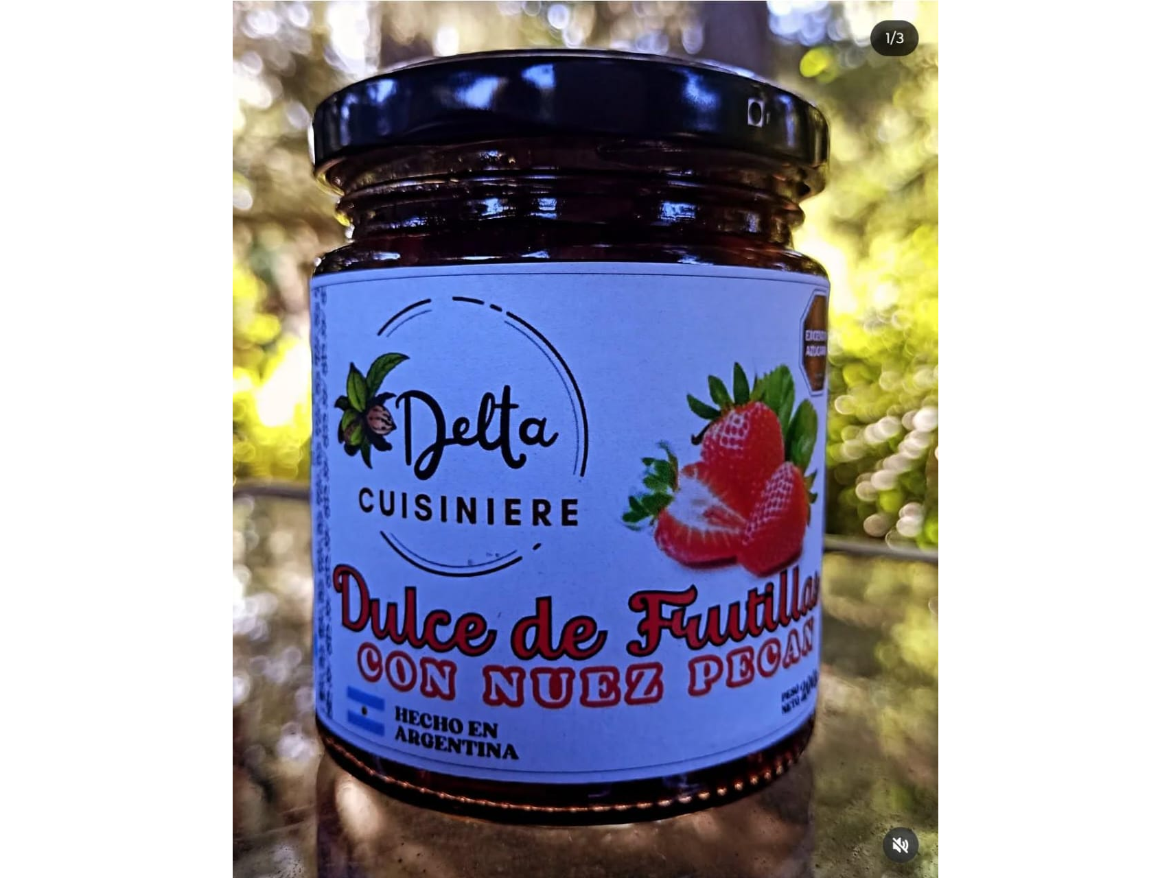 Dulce de frutilla con nuez pecan