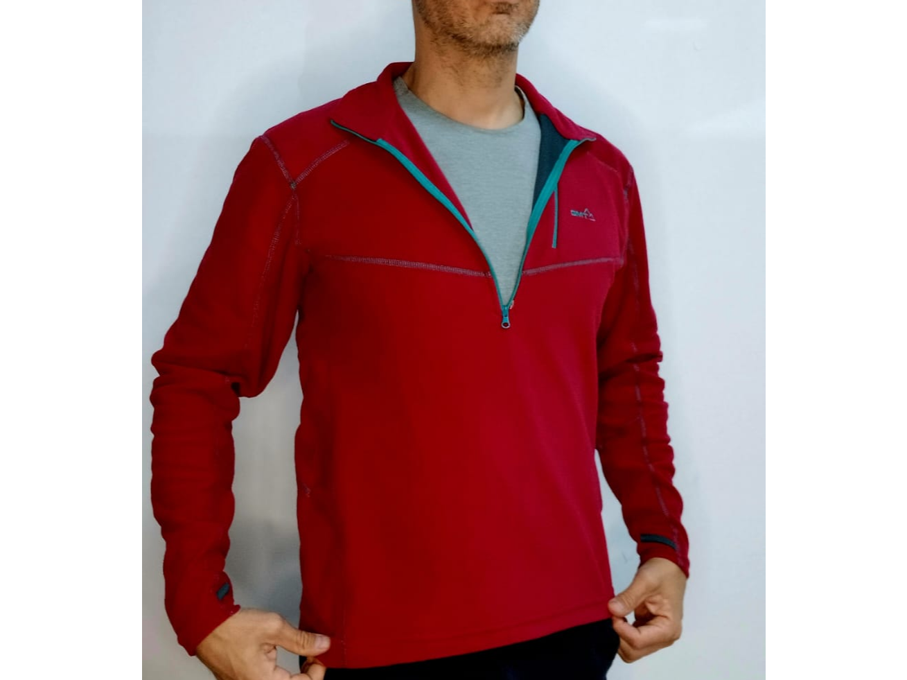 Buzo Micropolar 150gr Andes Rojo