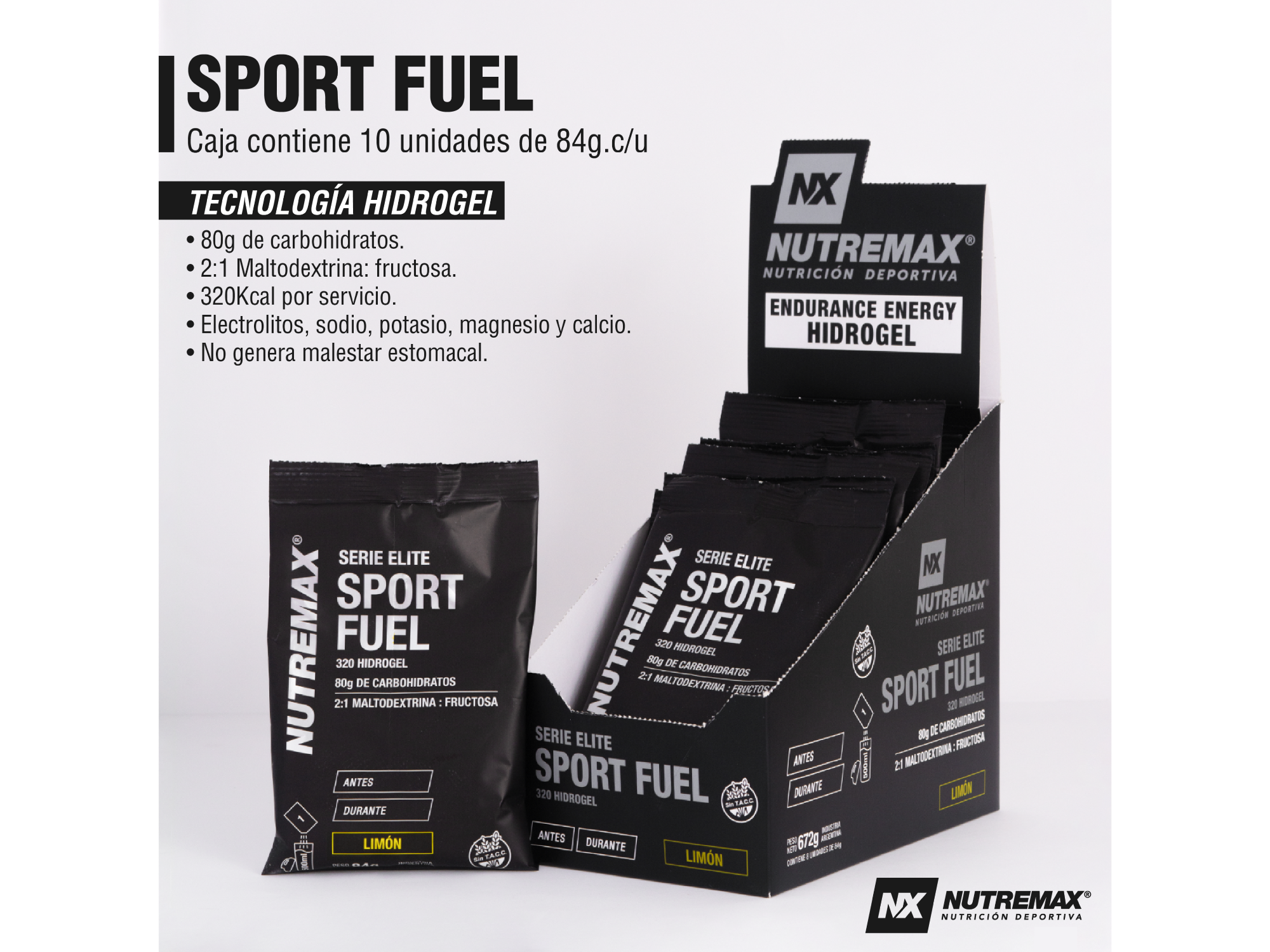Sport Fuel Monodosis Limalimon Caja x 10u