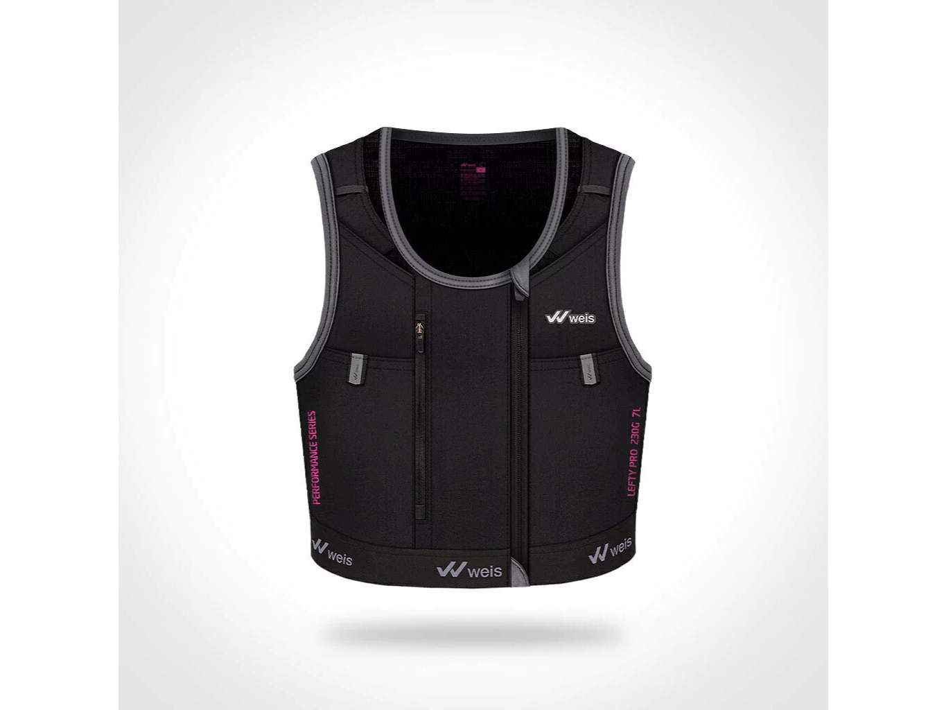 Chaleco Hidratación Lefty Pro 7 lts Performance Series Negro Fucsia