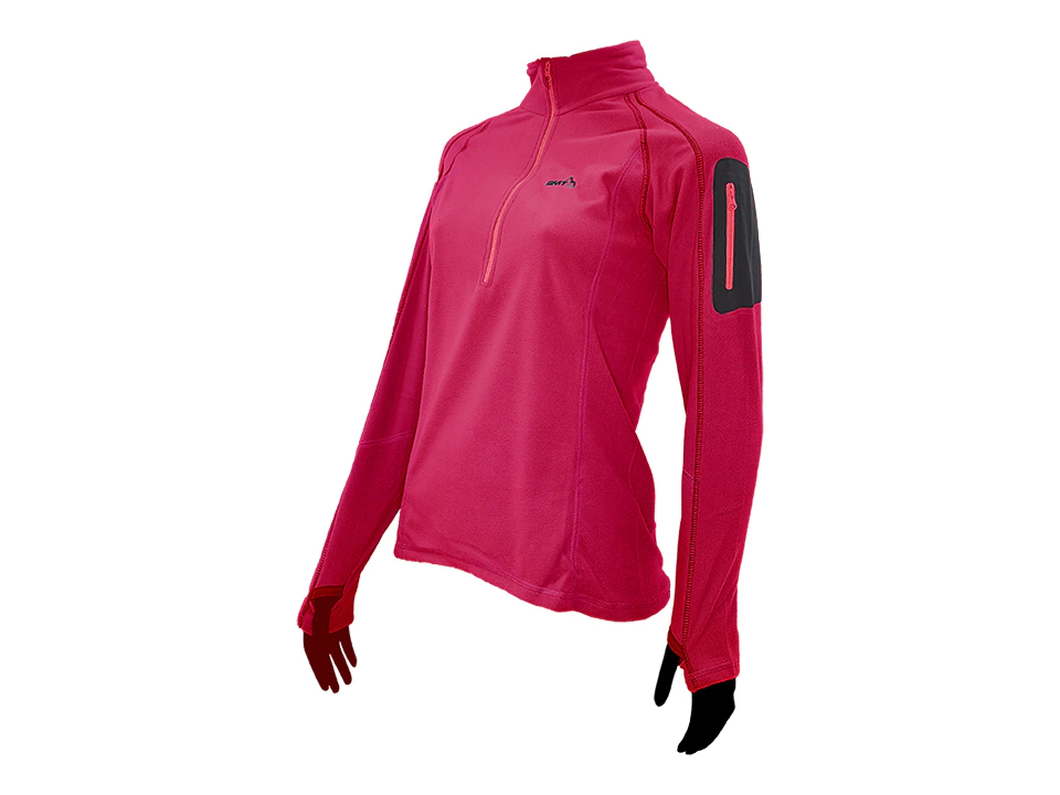 Buzo Micropolar 150gr Himalaya Rojo Orquidea