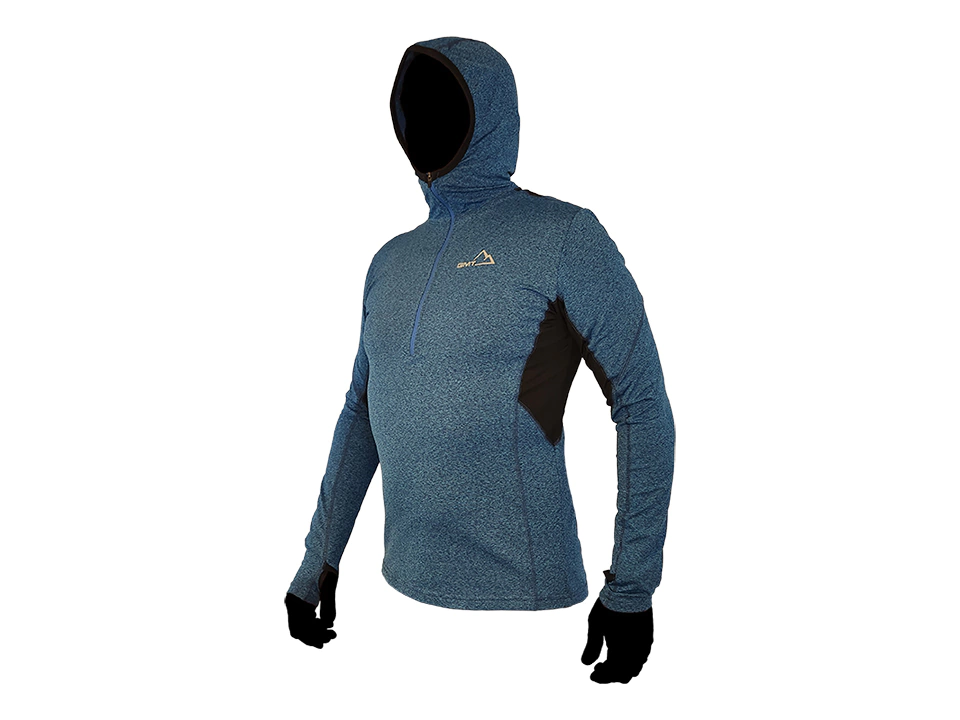 Remera Térmica con Capucha K2 Active Therm Azul