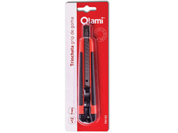 Trincheta grip goma 9mm con guia de mental