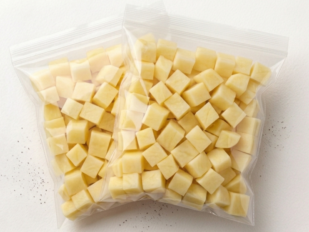 Papa blanqueada en cubos - 500gr