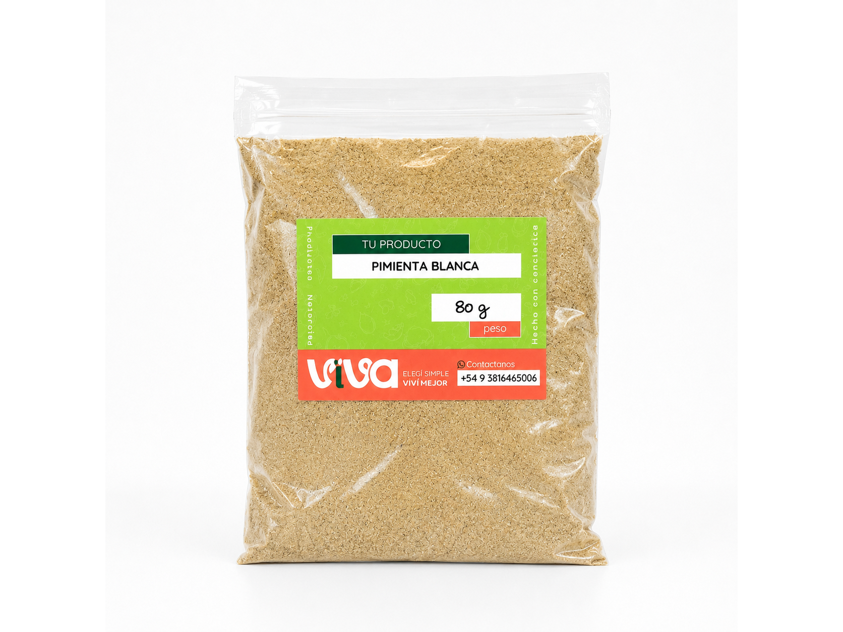 Pimienta blanca - 80g