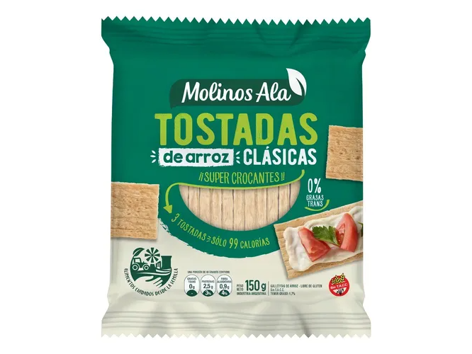 Tostadas de arroz clasicas