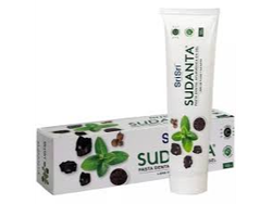 Pasta dental ayurvédica en gel "SUDANTA" con carbón activado y menta