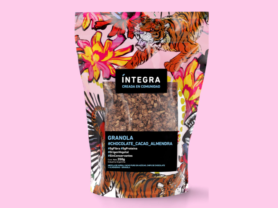 Granola chocolate, cacao y almendra x 350
