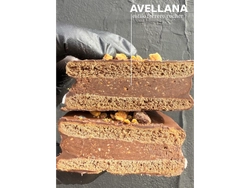 Alfajor con crema de avellanas