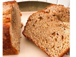 Harina de almendras y castañas con manzana y canela